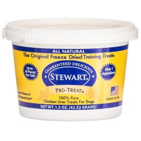 Stewart Pro Treat 100% Freeze Dried Chicken Liver for Dogs