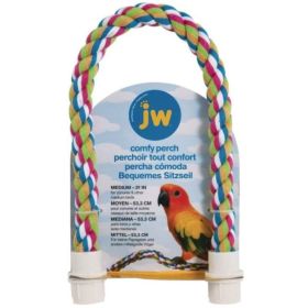 JW Pet Flexible Multi (Option: Color Comfy Rope Perch 21in.  Medium 1 count)
