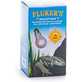 Flukers Neodymium Incandescent Full Spectrum Daylight Bulbs for Reptiles (Option: 75 Watt)