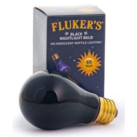 Flukers Black Nightlight Incandescent Bulb (Option: 60 Watt)