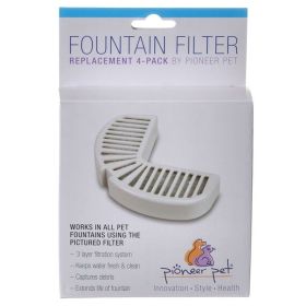 Pioneer Replacement Filters for Stainless Steel and Ceramic Fountains (Option: 4 Pack)