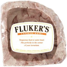 Flukers Reptile Corner Bowl (Option: Small (4"L x 4"W))